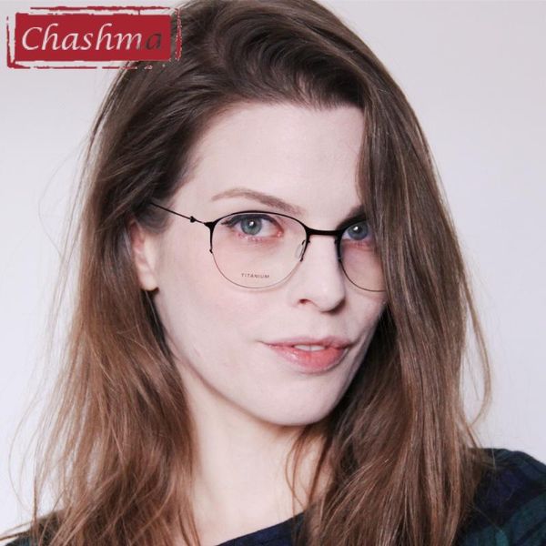 

8 g light weight men quality eyeglasses women prescriptio glasses myopia titanium round frame, Black