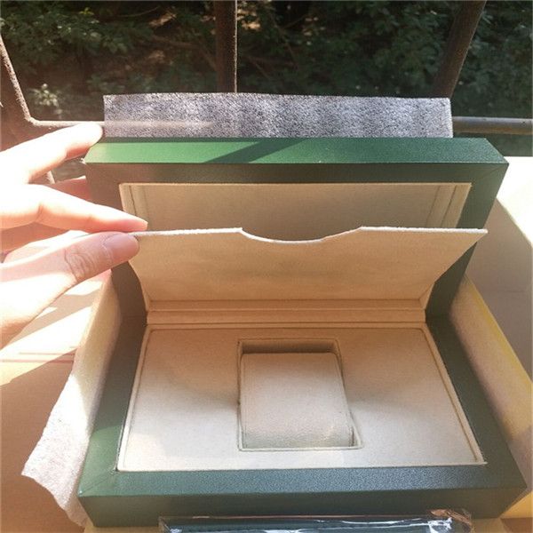 

green watch original box papers card purse gift boxes handbag 185mm*134mm*84mm 0.7kg for rolex watches 781, Black;blue