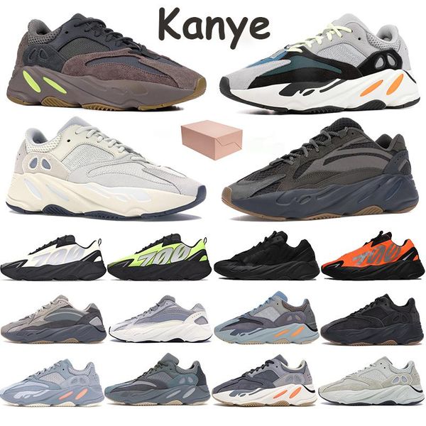 

700 wave runner reflective mens running shoes phosphor bone orange static analog salt carbon teal blue sports trainers with box