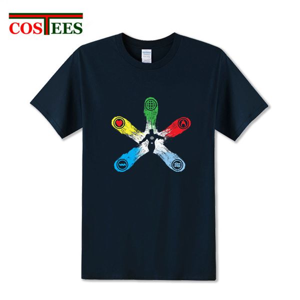 

funny power is yours t shirt men super energy hero captain planeteer combined rings of fire water earth wind heart t-shirt homme