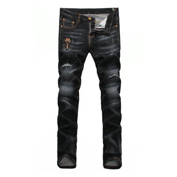 

represent clothing designer pants blue/black destroyed mens slim denim straight biker skinny jeans men ripped jeans mens designer joggers