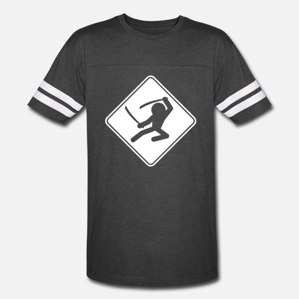 

ninja crossing sign t shirt men personalized 100% cotton s-xxxl pictures fitness funny spring novelty shirt