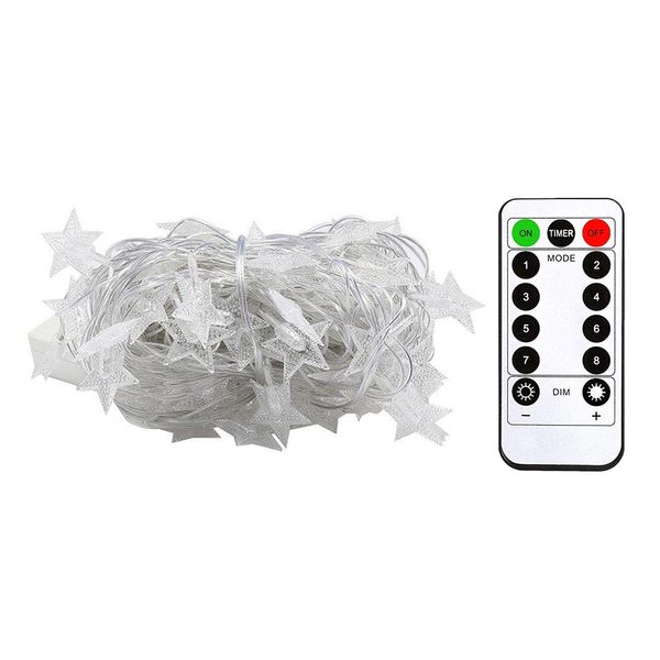 

6m 50 led string light 5v usb powered remote control warm white fairy garland light home holiday christmas wedding party decorat
