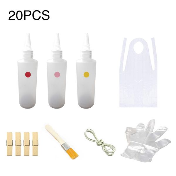 

20pcs student diy craft clothing graffiti art supplies tie dye kit apron home