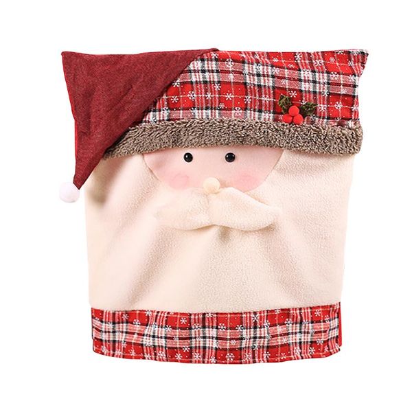 

christmas chair back cover santa clause hat christmas decoration for home new year decor decoracion party