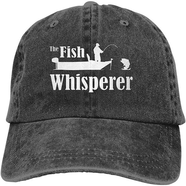 

the fish whisperer soft casquette cap vintage adjustable baseball caps, Blue;gray