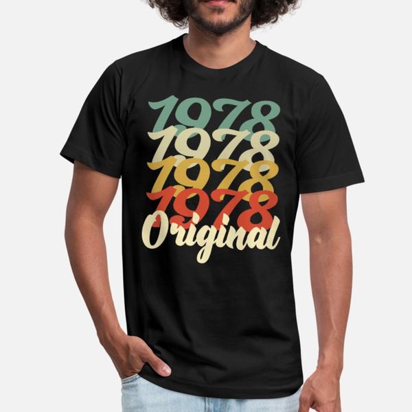 

1978 retro present 42 birthday t shirt men designing cotton euro size s-3xl clothing graphic comfortable spring novelty shirt