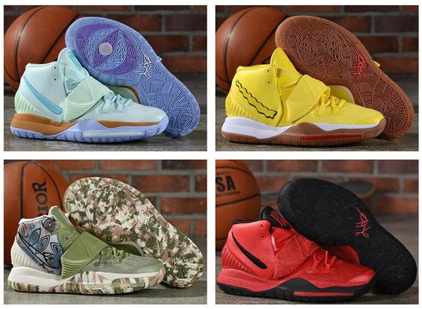 

2020 kyrie 6 vi pre-heat basketbal shoes irving 6s men women training shoes city cities sneakers wholesale, Black