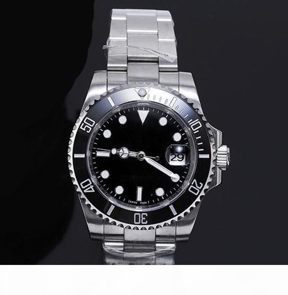 

new exquisite ceramic bezel mens watches luxury watch 40mm sapphire mirror automatic mechanical wristwatches stainless steel chain, Slivery;brown