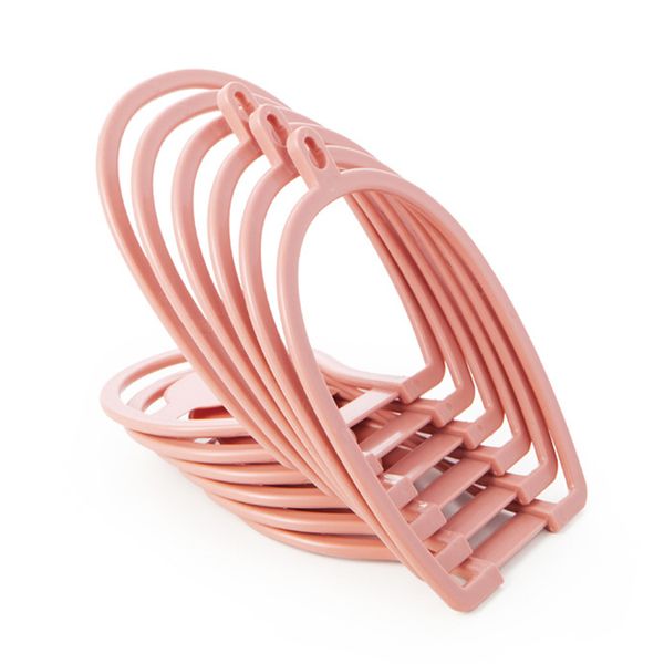 

6pcs interlink hat hooks plastic set scarf door back stackable storage rack