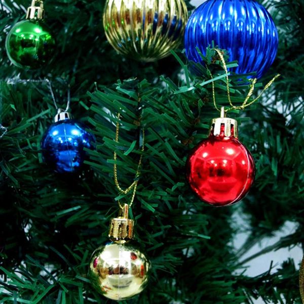 

party decoration 12pcs 1.18in christmas ball ornament shiny xmas tree hanging