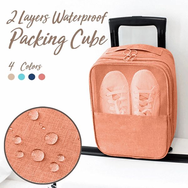 

travel zipper portable pouch shoe tote bag laundry storage waterproof storaging bags storages basket