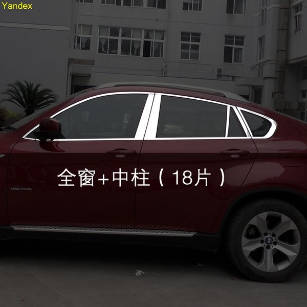 

yandex stainless steel window trim bright trim 18pcs for x6 2008-2013