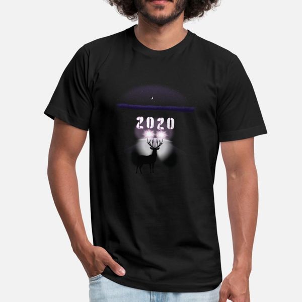 

2020 deer in the headlights funny design t shirt men printed tee shirt plus size 3xl unique loose funny casual spring autumn letters, White;black