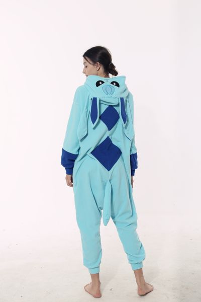 

autumn and winter cartoon animal onesies for mascot adults animal flannel one piece pajamas for men and women 61, Red;yellow