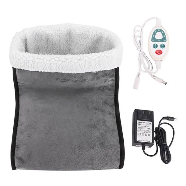 

100-240v electric foot warmer detachable feet heating boot heater shoes us plug