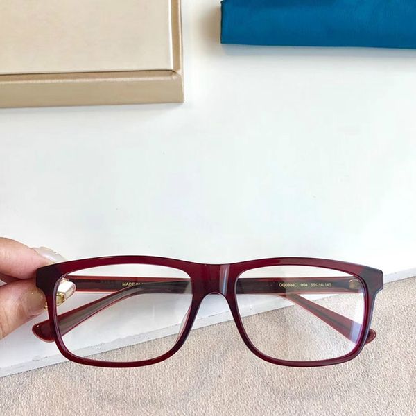 

2020 ale g0530 concise rectangular eyewear frame comfortable wearing imported plank prescription designer glasses fullset case