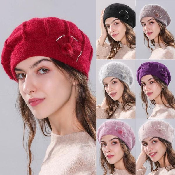 

ishowtienda fashion vintage hats women autumn winter baggy crochet cap wool knit ski beanie hats slouchy caps hat gh6, Blue;gray