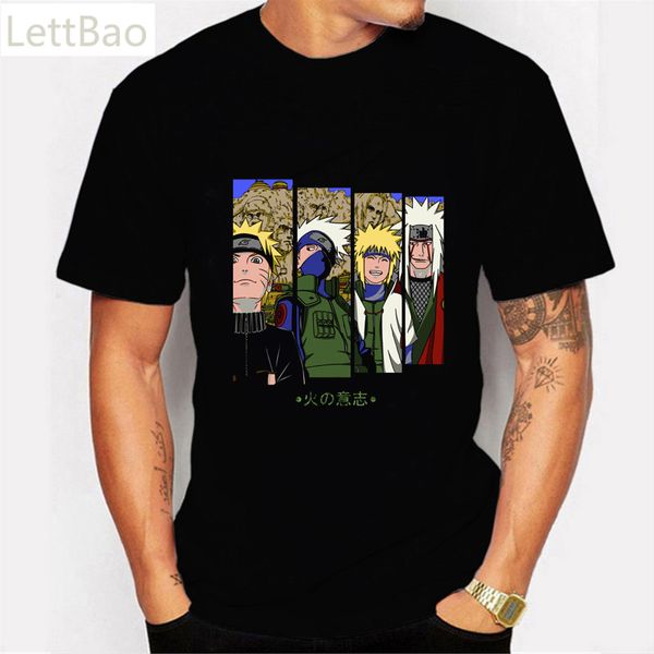 

naruto uzumaki ulzzang gothic print t-shirts for men summer short sleeve t-shirts tees vogue hip hop streetwear t-shirts