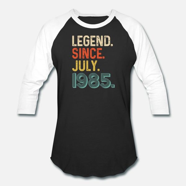 

legend since july 1985 t shirt men print tee shirt plus size 3xl pattern gift funny spring autumn letters shirt