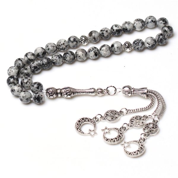 

religious jewelry stone beaded necklace islamic rosary 33 tasbeeh, Black