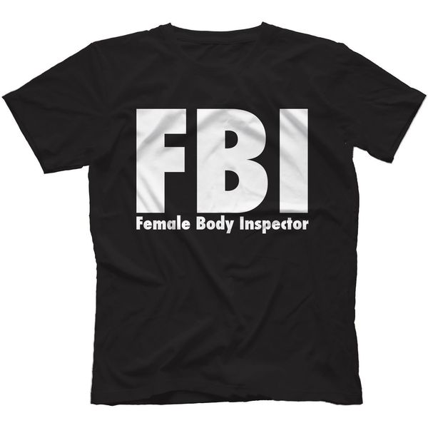 

фбр женского тела инспектор t-shirt 100% смешной подарок тенниска мужчины