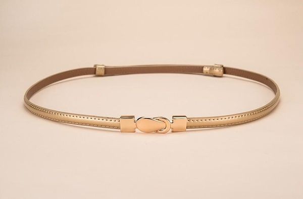 

cowskin waistband black genuine leather cummerbunad female thin adjustable strap women gold buckle jean patent01, Black;brown