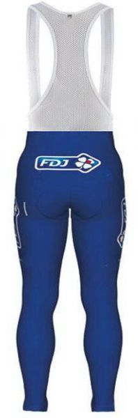 

winter fleece thermal 2020 fdj pro team only men's cycling long bib pants jersey ropa ciclismo, Black;blue