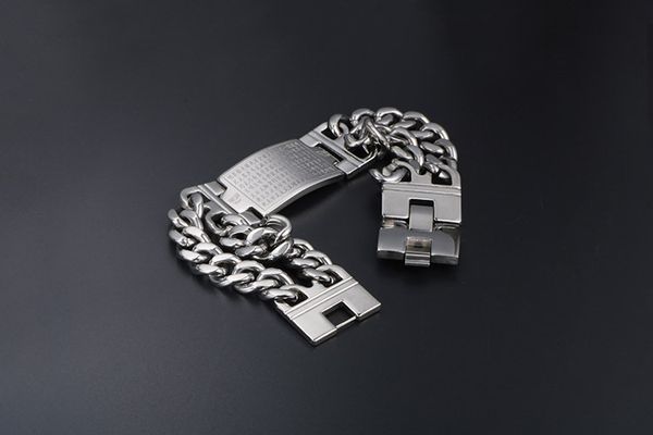 

fashionable titanium steel bracelet for men and women, Black