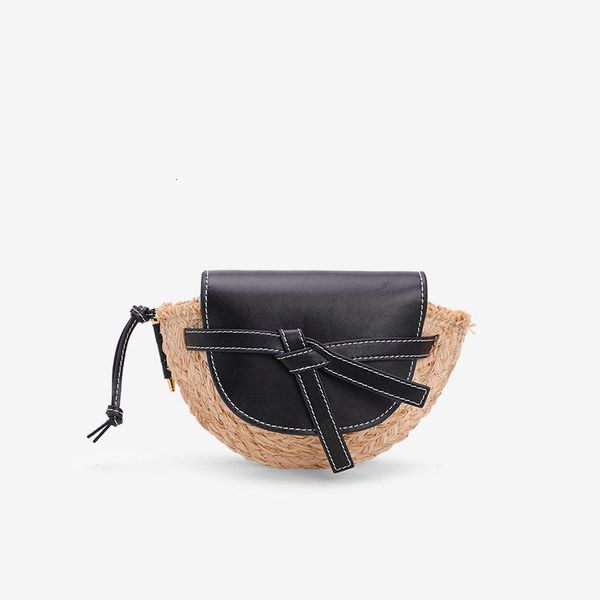 

lafite grass cover straw bag shoulder girl woven bag beach handbag