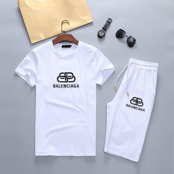 

new fashion men's designer sportswear suit men's luxury clothing summer running wear t-shirt short-sleeved sportswear suit, Black;brown