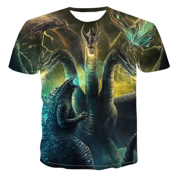 

dragon graphic animal theme 3d summer 3d print shirts harajuku hentai kawaii men clothing
