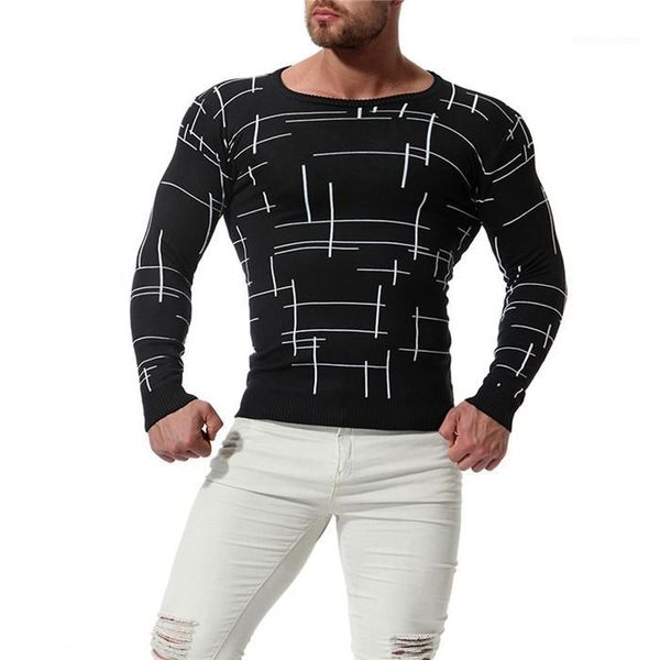 

long sleeve crew neck homme clothing casual knitted bottoming shirt fashion designer spring casual tshirt mens, White;black