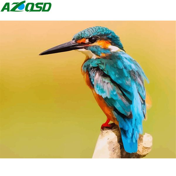 

azqsd paint by number canvas painting kits bird diy unframe coloring by numbers animal handpainted gift