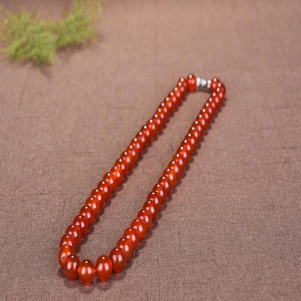 

selling natural agate ball diameter 6mm-12mm bead necklace jewelry fine jewelry agate jade bead necklace sweater, Silver