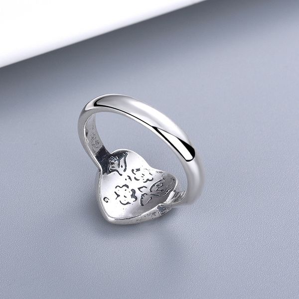 

selling products letter pattern ring silver plated ring striped charm ring supply linkb