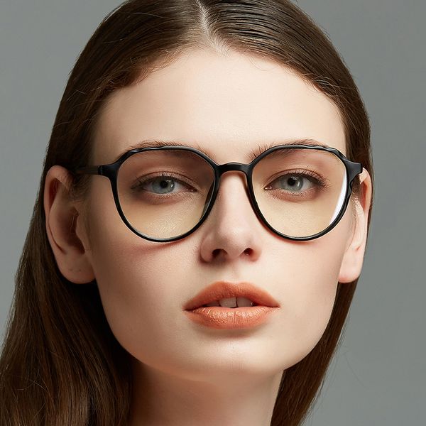 

ретро мужские круглые очки кадров мода optical очки рамки женщины прозрачный clear pink близоруких предписание eyeglass, Black