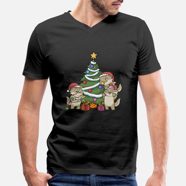

bearded dragon christmas funny christmas gift t shirt men designer 100% cotton s-3xl trend sunlight humor summer vintage shirt