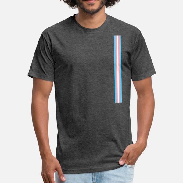 

gay pride lgbt transgender long stripe flag t shirt men designer short sleeve o neck solid color gift new fashion spring trend shirt