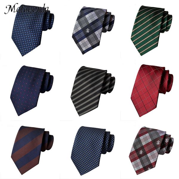 

2020 fashion ties for men 8cm luxury silk jacquard tie weave necktie formal neckwear striped wedding party gravata groomsmen tie, Black;gray