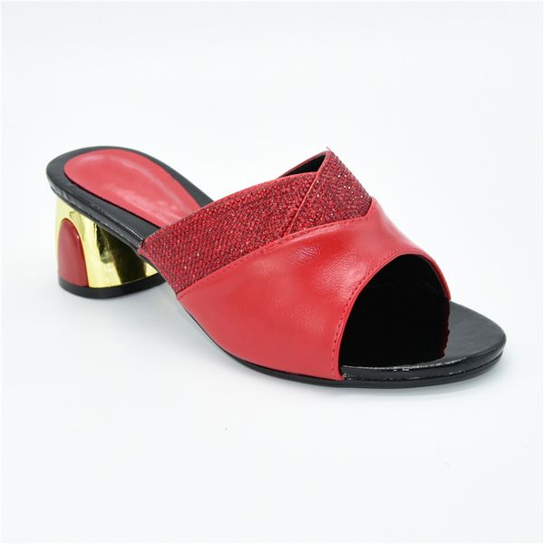 

new fashion style women pumps 2020 special arrivals wedding red color nigeriain shoes ladies shoes summer slippers good quality, Black