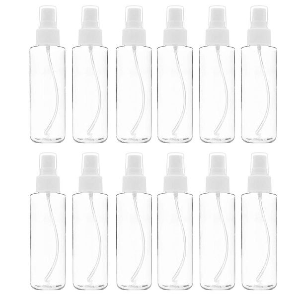 

12 pack plastic clear spray bottles refillable bottles empty transparent plastic fine mist spray bottle 60ml