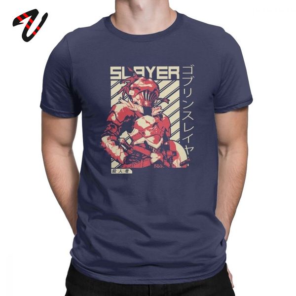 

goblin slayer t-shirts men novelty cotton short sleeve slim fit t shirt gift idea clothing horror halloween camiseta custom