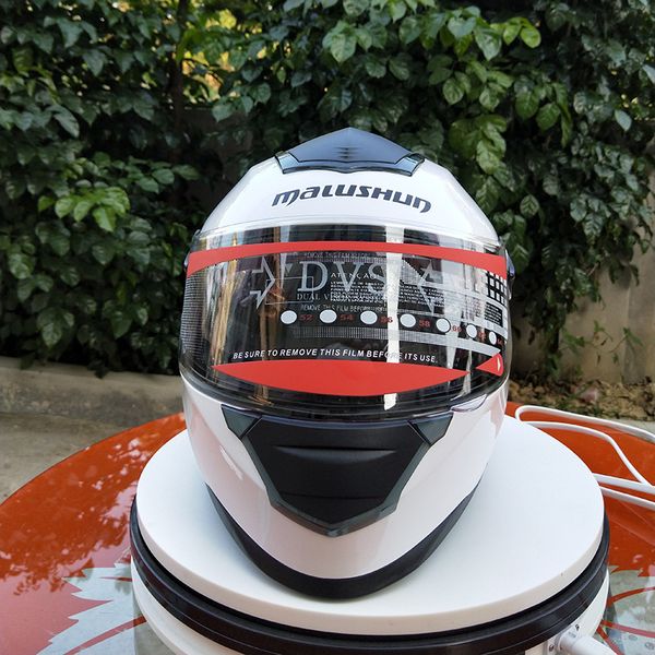 

motorcycle armor double visor full face helmets winter warm racing helmet comfortable motorbike capacete casco