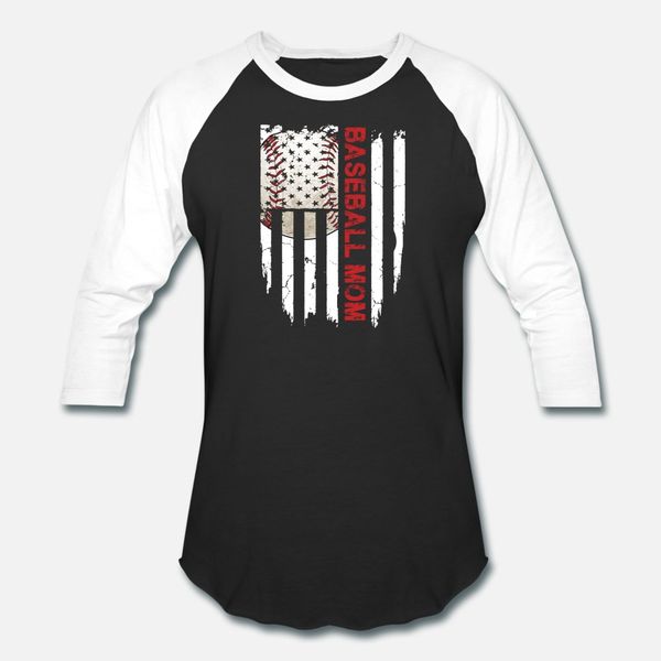 

baseball mom американского флаг t shirt men подарки tee shirt o-образный вырез одежда подарки смешного casual summer standard