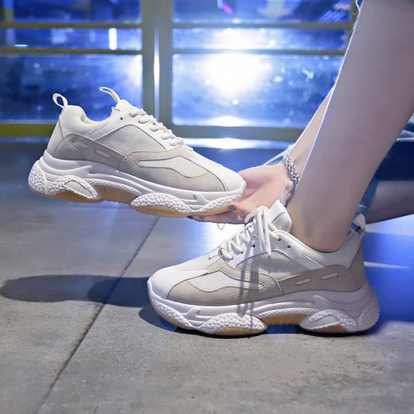 

women 500 sneakers outdoor jogging trainers chunky chaussure fashion mesh stability sports shoes