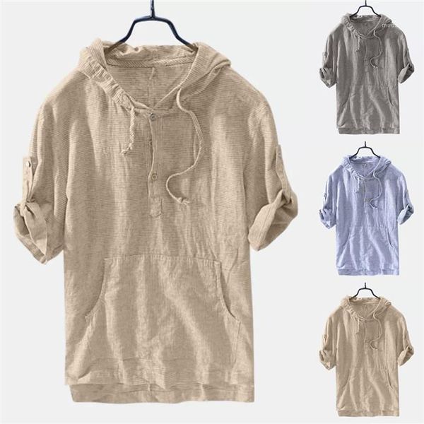 

fashion streetwear shirts casual men designer men's hooded t shirts cotton baggy pocket striped shirt short sleeve retro, White;black