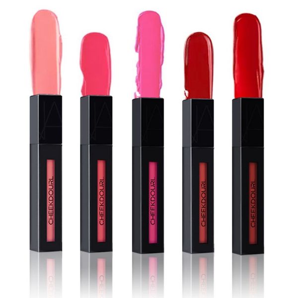 

cheekdourl 4 colors square tube matte lip gloss waterproof silky liquid lipstick long lasting easy to wear matte lipstick