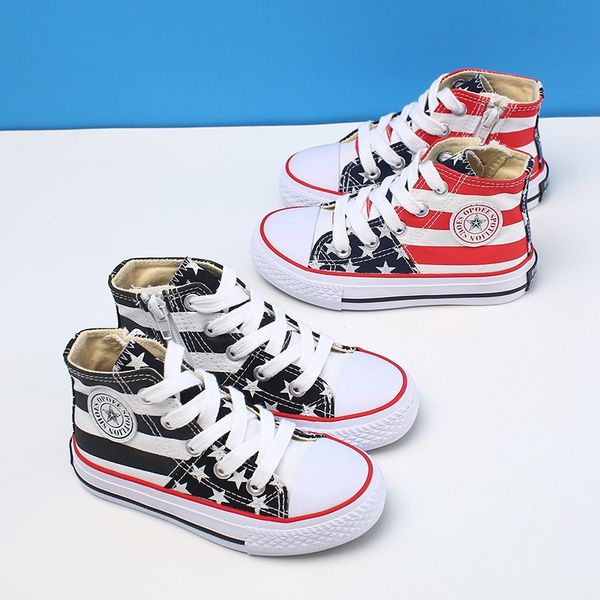 

2020 children canvas shoes girls sneakers boys shoes spring autumn fashion sneakers kids casual size 25-38, Black