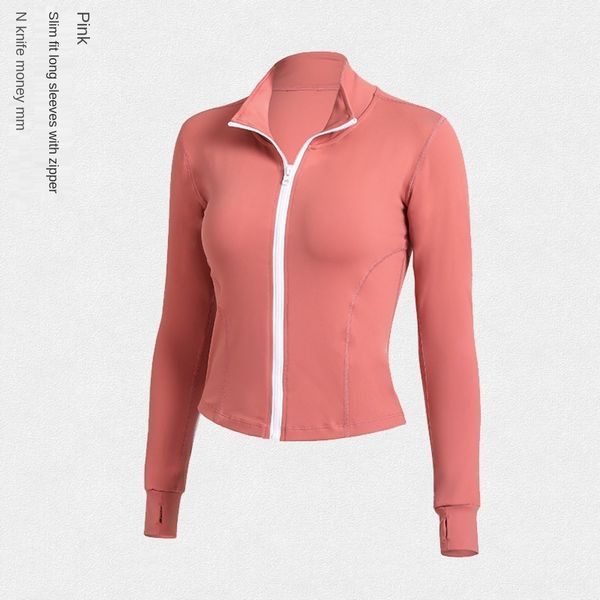 

повседневная одежда одежда top йога suityoga одежда женская пригонки фитнес быстросохнущие топ с длинным рукавом молния кардиган обучение ра